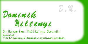 dominik miltenyi business card